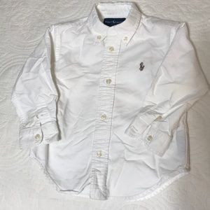 Boys Ralph Lauren White Oxford 24 months